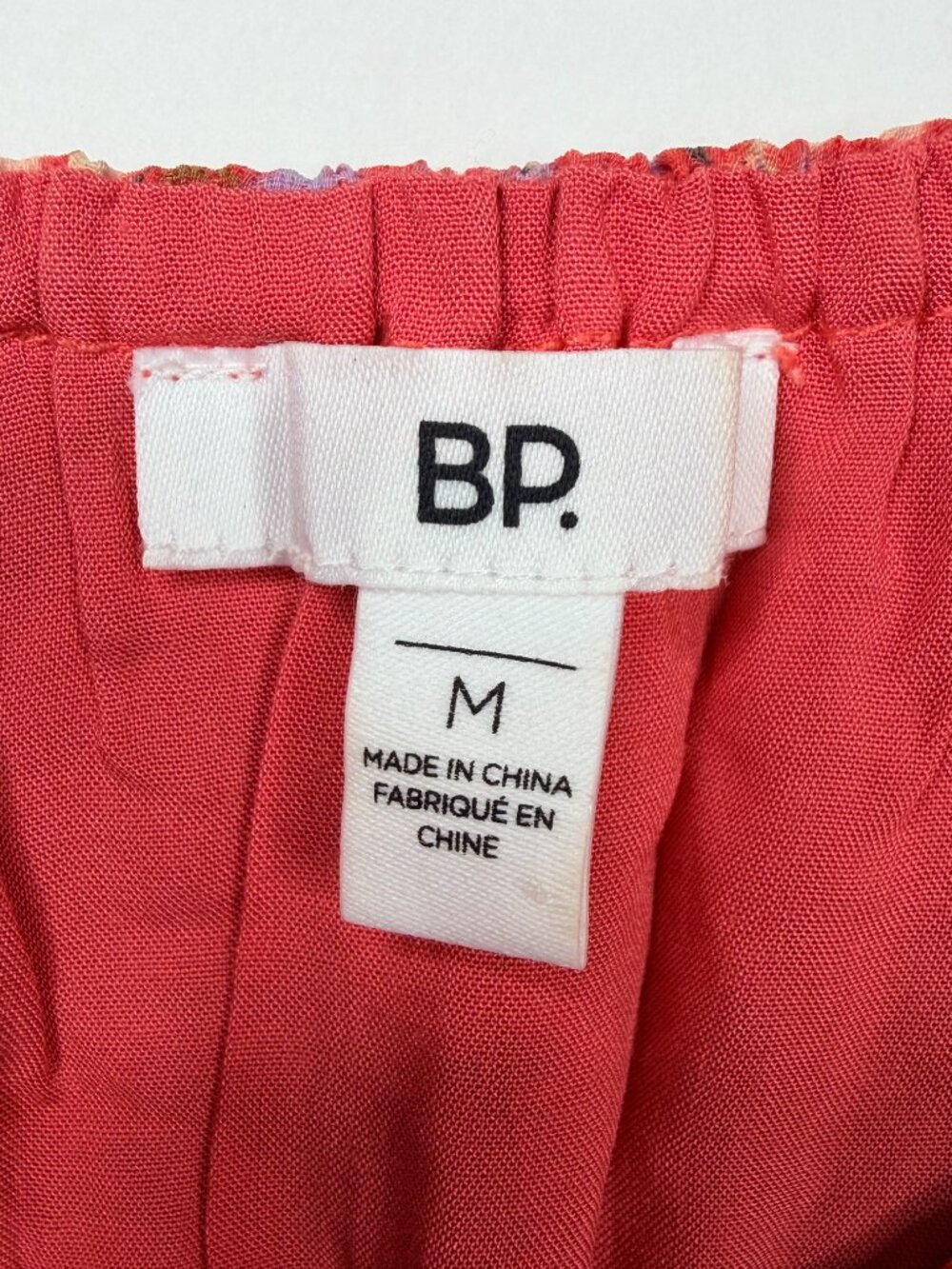 2/$30 BP A Line Puff Sleeve Prairie Dress Scoop Neck Coral Medium #A2374 - Picture 5 of 7